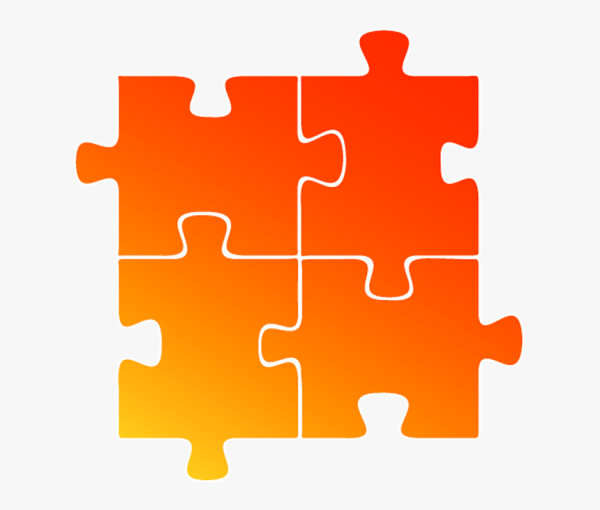 Пазл оранжевый