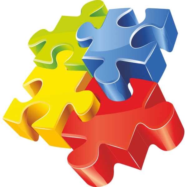 Разноцветные пазлы