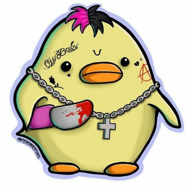 Утка стикер