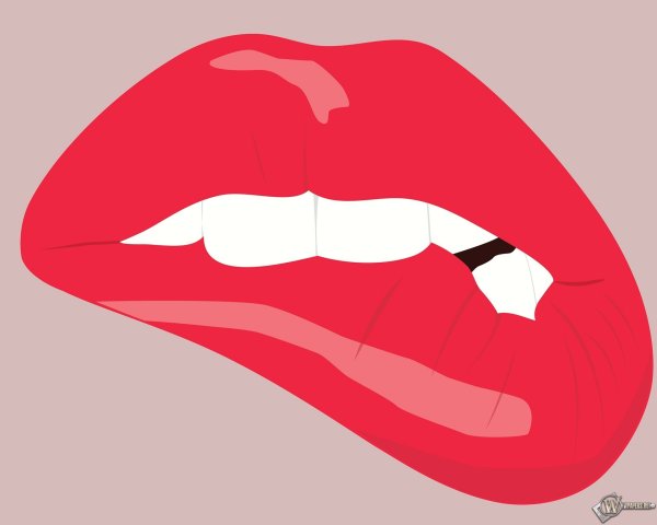 Прикусывает губу рисунок