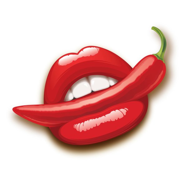 Губы с перцем