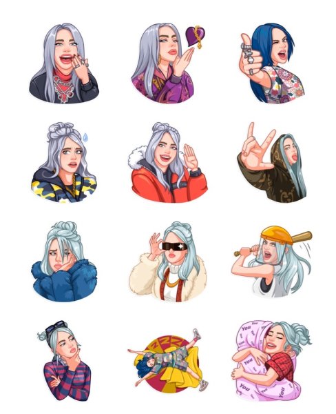 Стикеры в стиле инди