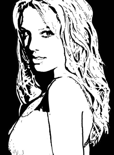 Бритни Спирс силуэт