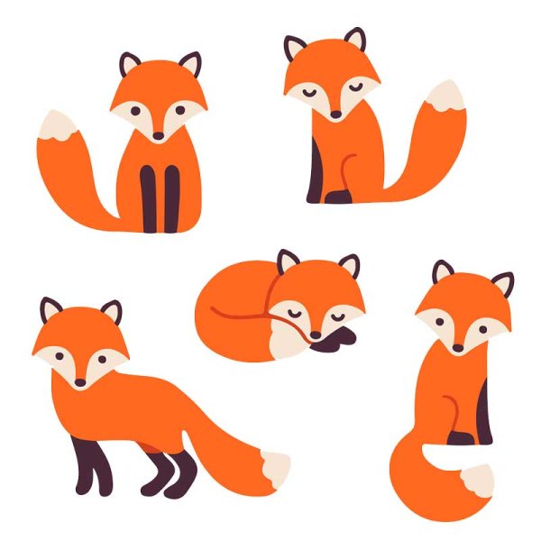 Схематичная лиса