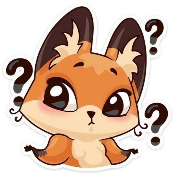 Лиса Луна Стикеры