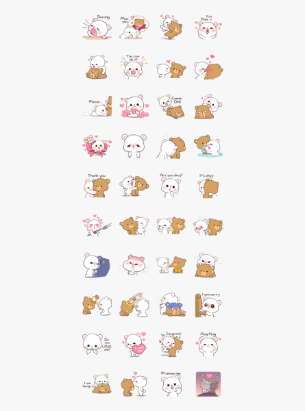 Milk and Mocha Printable Stickers