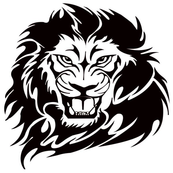 Лев наклейка на авто