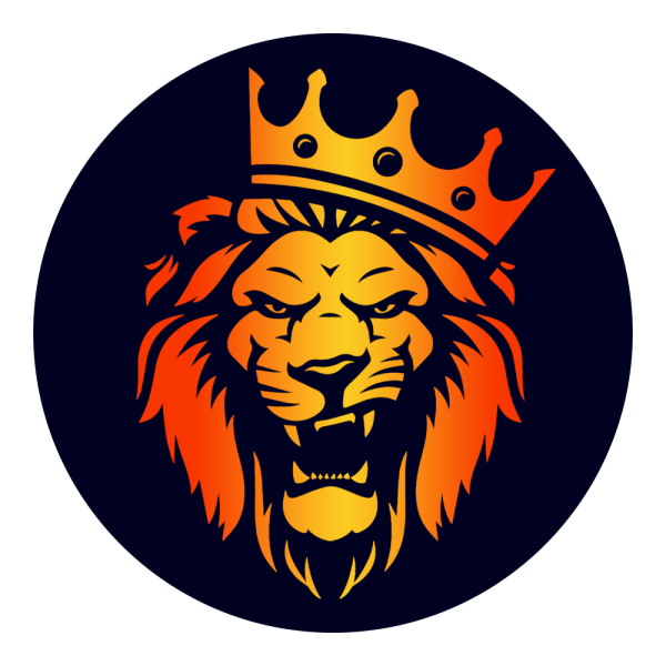 Лев с короной на голове