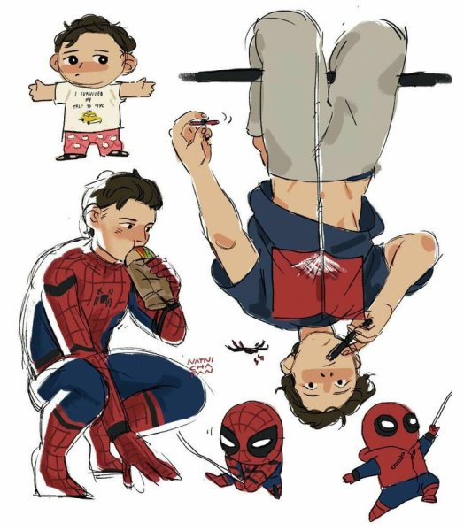 Питер Паркер наклейки