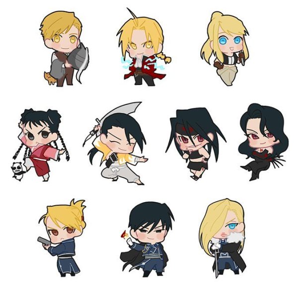 Аниме Стикеры стальной алхимик