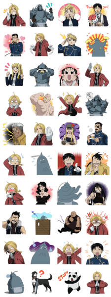 Стальной алхимик наклейки