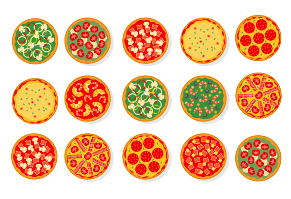 Кусок пиццы арт