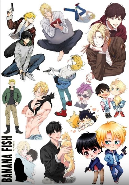 Наклейки аниме