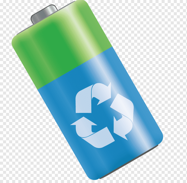 Батарейка на белом фоне