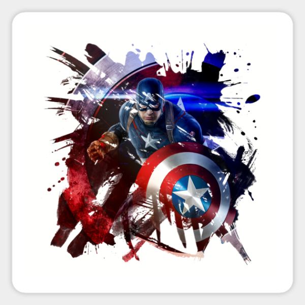 Стикеры Капитан Америка