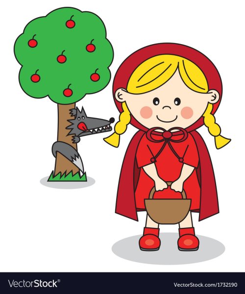 Красная шапочка наклейки