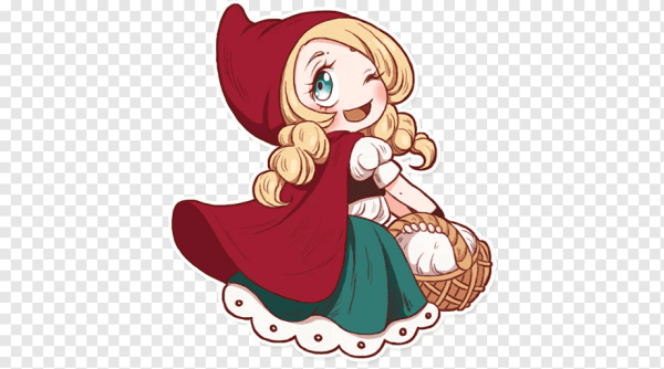 Красная шапочка стикер