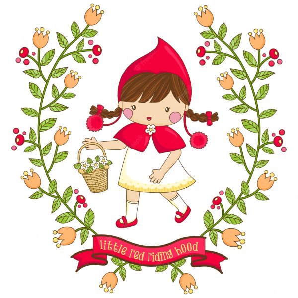 Красная шапочка мультяшная