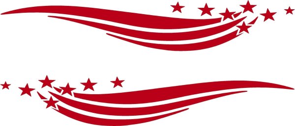 Полоса звезд на прозрачном фоне