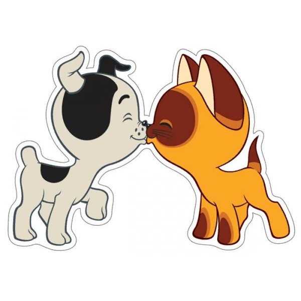 Котенок Гав и щенок