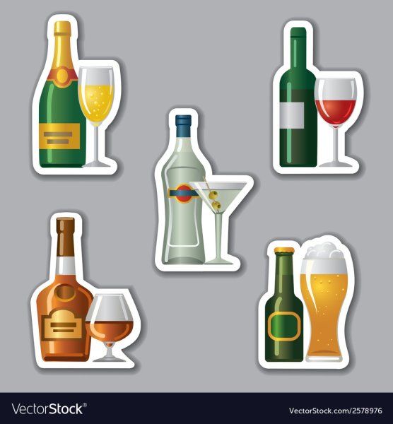 Алкогольные напитки Стикеры