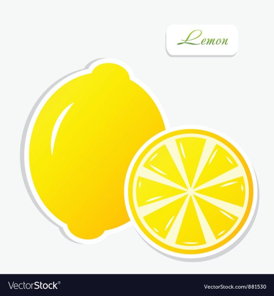 Наклейка лимон