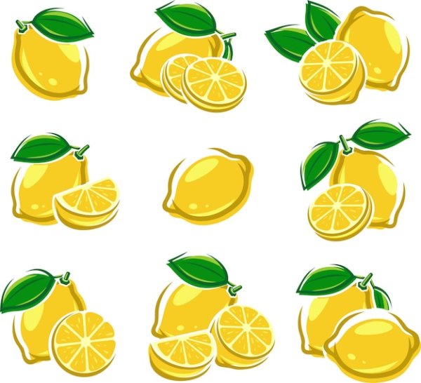 Лимон силуэт