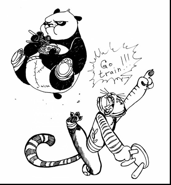 Маленькая полосаточка кунг фу Панда