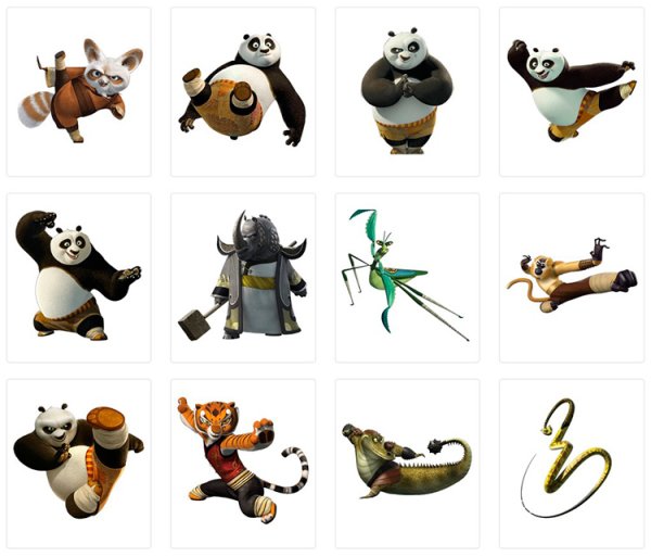 Кунг-фу Панда герои мультфильма