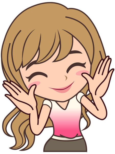 Смущающийся стикер