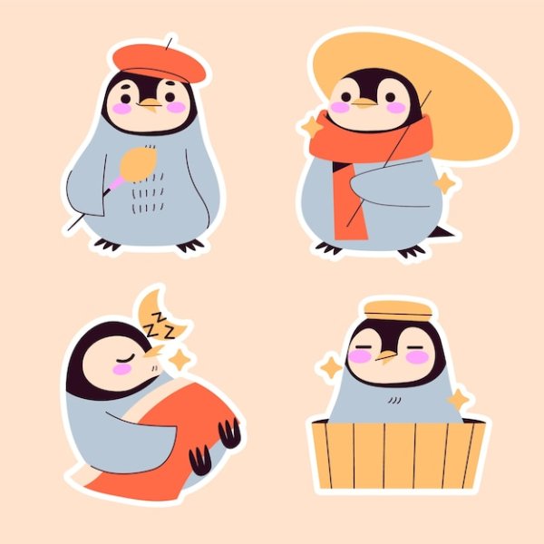 Пингвин Адели вектор