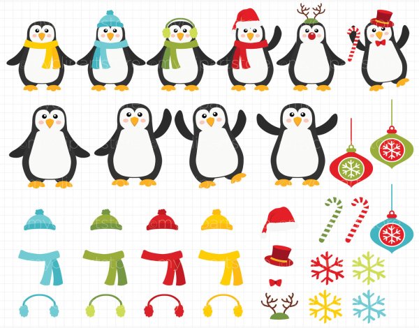 Пингвин новый год