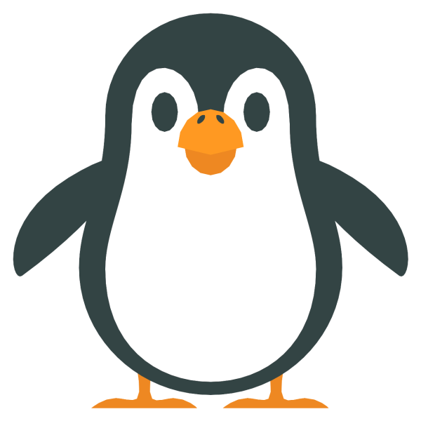 Смайлик эмодзи Пингвин