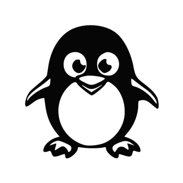 Пингвин черно белый