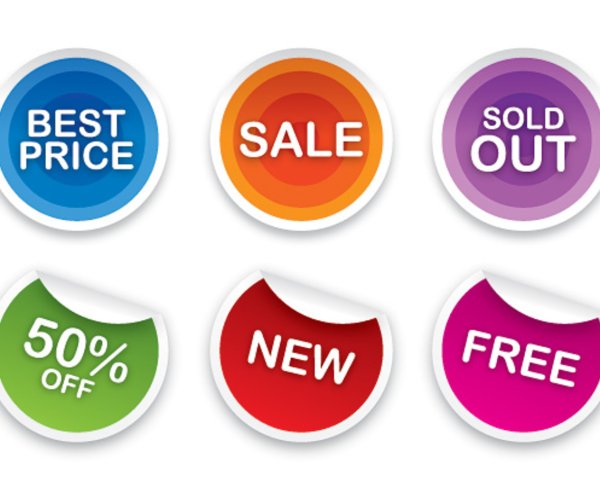 Стикеры для карточек товара