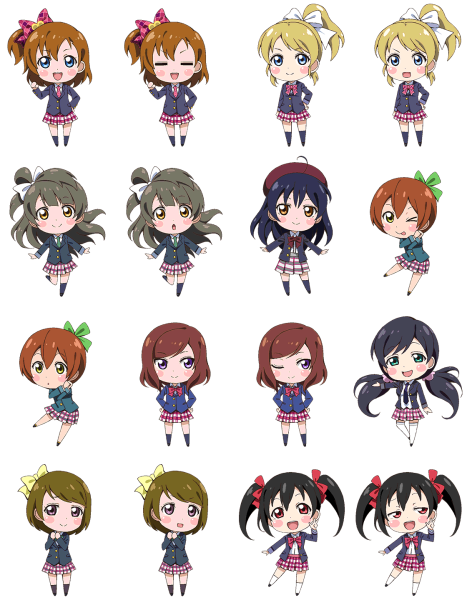 Наклейки Love Live