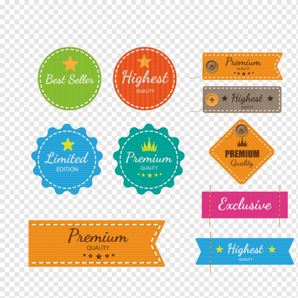 Этикетки на одежду вектор