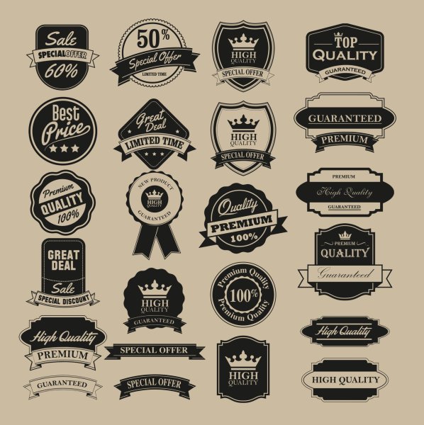 Логотип наклейки стоковые