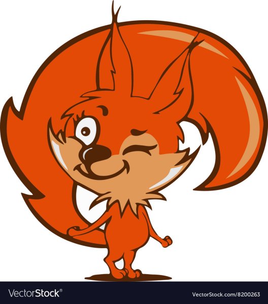 Стилизованные белочки