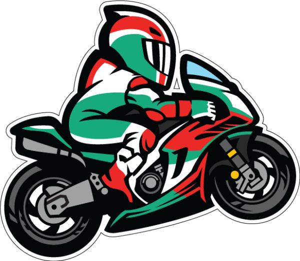 Мотоциклы с наклейками