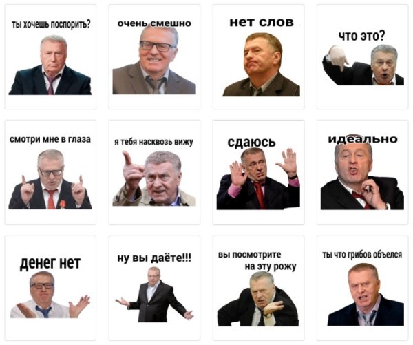 Стикеры с Жириком