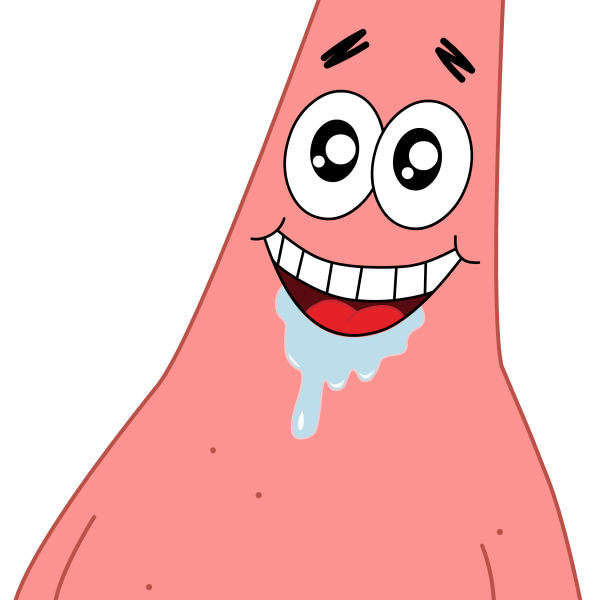 Смайлик с текущей слюной