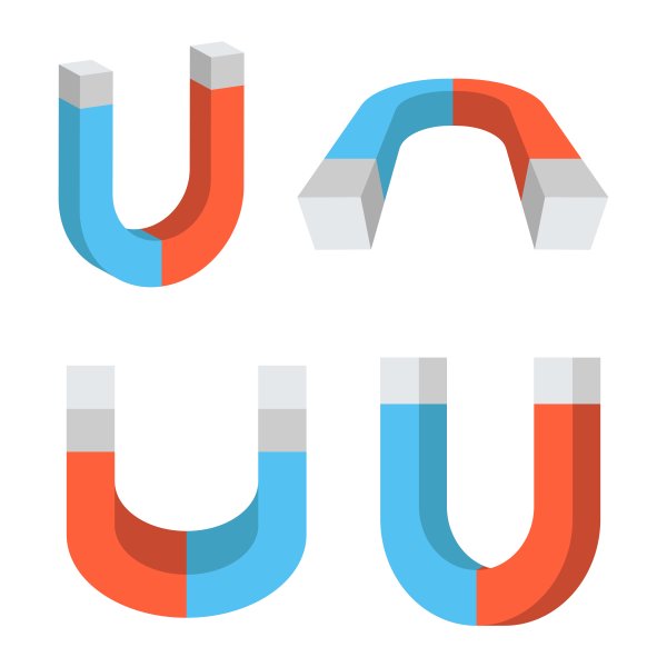 Магнит подкова вектор