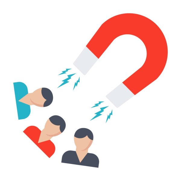 Магнит притягивает монеты