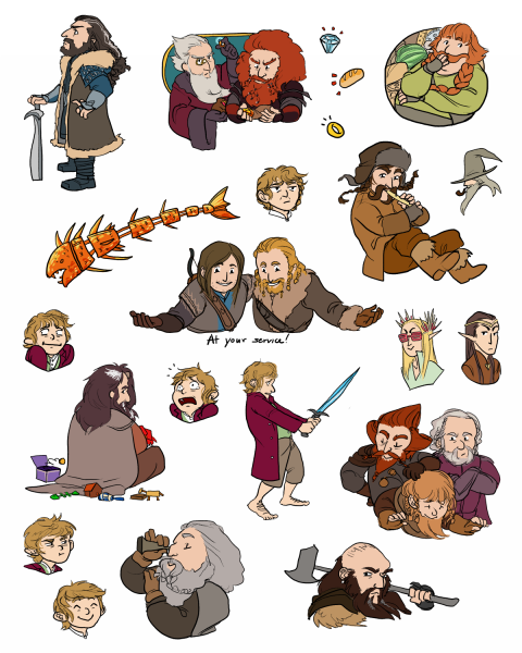 Бильбо Бэггинс у эльфов