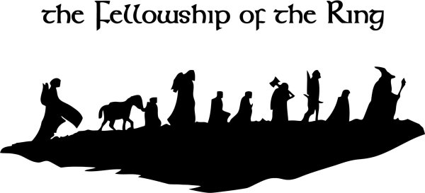Властелин колец братство кольца силуэты