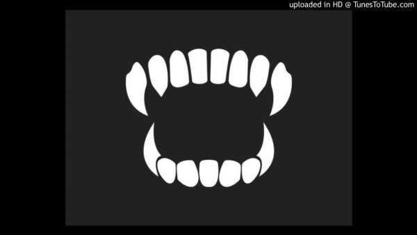 Трафарет острые зубы