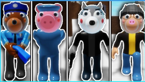 Раскраска РОБЛОКС Пигги