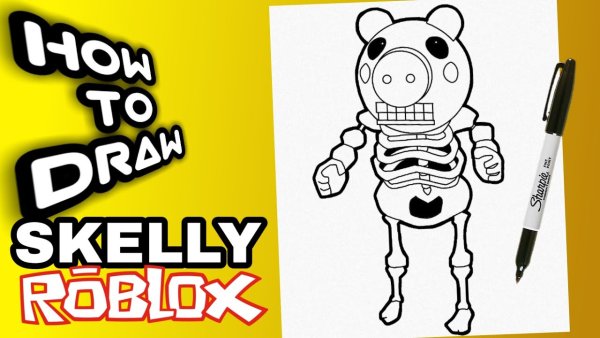 Разукрашки РОБЛОКС Пигги