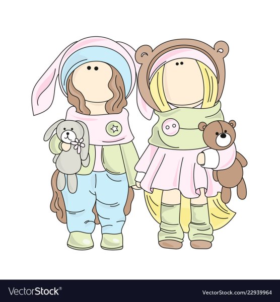 Куколки милые наклейки